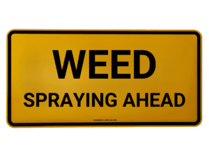 Weed Spraying Ahead